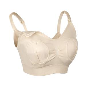 Haakaa Hands-Free Pumping & Nursing Bra - Peach/Large