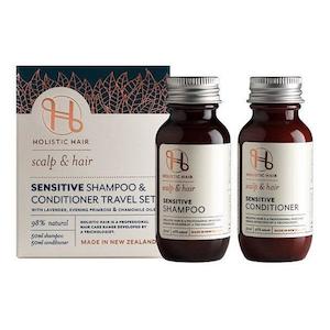 Holistic Hair: Holistic Hair Sensitive Travel Set - Sensitive Shampoo 50mlx1 + Sensitive Conditioner 50mlx1