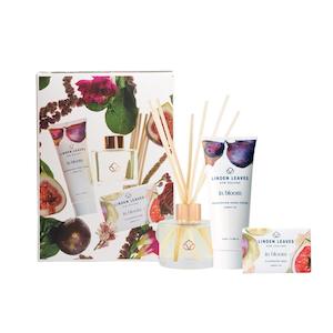 Linden Leaves Amber Fig Hands & Home Gift Set
