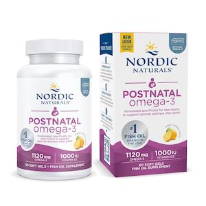 Nordic Naturals: Nordic Naturals Postnatal Omega-3 60 Lemon Softgels