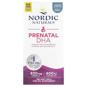 Nordic Naturals Prenatal DHA 180 Soft Gels