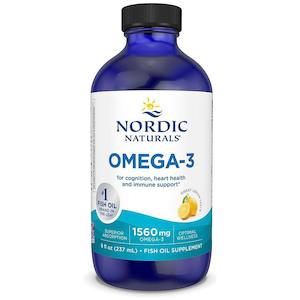 Nordic Naturals Fish Oil Omega-3 1560mg Liquid - Lemon