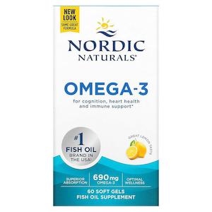Nordic Naturals Fish Oil Omega-3 690mg - Lemon