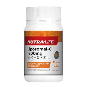 Nutra-Life Liposomal-C 1200mg Vit C + D + Zinc