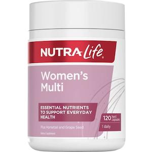 Nutra Life: Nutra-Life Womens Multi One-A-Day 120 Capsules