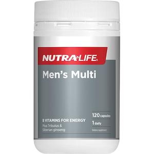 Nutra Life: Nutra-Life Mens Multi One-A-Day 120 Capsules
