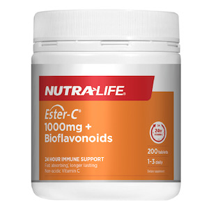 Nutra Life: Nutra-Life Ester C 1000mg + Bioflavonoids 200 Tablets