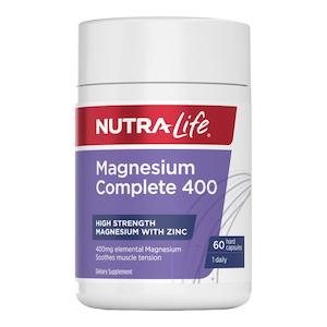 Nutra Life: Nutra-Life Magnesium Complete 400 60 Hard Capsules