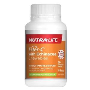 [EXP:22-11-2025] Nutra-Life Ester-C With Echinacea 60 Chewable Tablets
