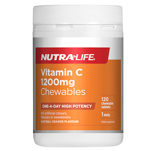 Nutra Life: Nutra-Life Vitamin C 1,200mg 120 Chewable Tablets
