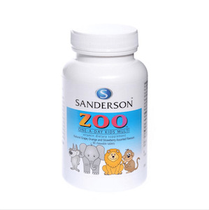 Sanderson: [EXP:06/2025] Sanderson Zoo Kids Multi Chewable Assorted Flavours 90 Tablets