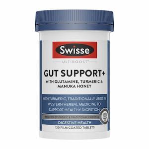 Swisse: Swisse Ultiboost Gut Support+ With Glutamine Turmeric & Manuka Honey 120 Film Coated Tablets