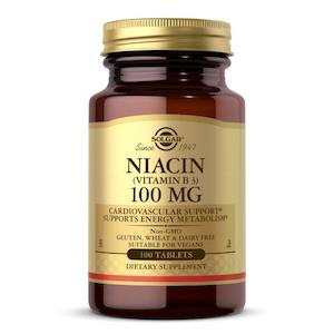Solgar Niacin Vitamin B3 100mg 100 Tablets