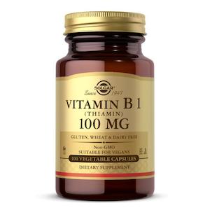 Solgar Vitamin B1 (Thiamin) 100mg 100 Vege Capsules - Clearance - (EXP:03/2026)