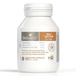 Bio Island: Bio Island Milk Calcium For Kids 90 Softgel Capsules