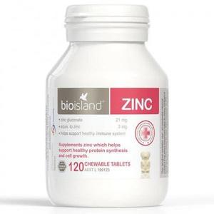 Bio Island Zinc For Kids 120 Chewable Tablets