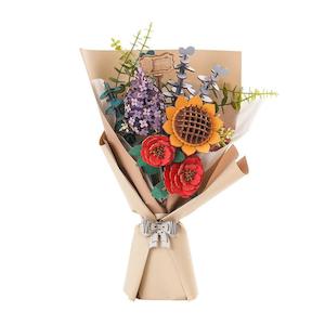 Rowood DIY Wooden Flower Bouquet 3D Wooden Puzzle