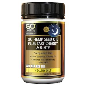 Specialties: GO Healthy Go Hemp Seed Oil Plus Tart Cherry & 5-HTP 100 Softgels