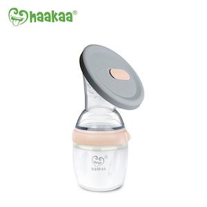 Haakaa Generation 3 160ml Silicone Breast Pump & Silicone Cap Set Nude