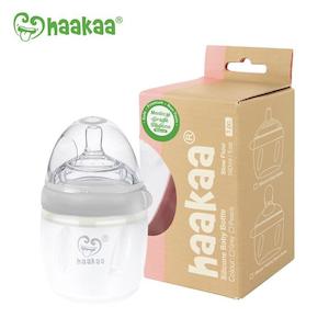 Breastfeedingfriendly: Haakaa Generation 3 Silicone Baby Bottle 160ml Grey