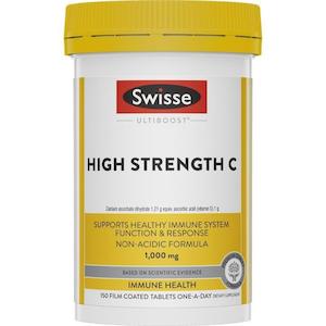 Immunity: Swisse Ultiboost High Strength Vitamin C 1000mg 150 Tablets