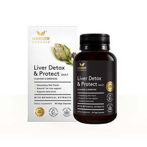 Harker Herbals: Harker Herbals Liver Detox & Protect 60 Vege Capsules