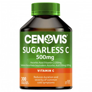 Cenovis Sugarless Vitamin C 500mg 300 Chewable Tablets