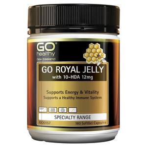 GO Healthy Go Royal Jelly 1000mg With 10-HDA 12mg 180 Softgels