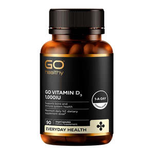 GO Healthy Go Vitamin D3 1000IU 90 Capsules