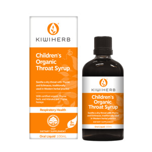 Kiwiherb Children's Organic Throat Syrup