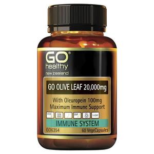 Immunity: GO Healthy Go Olive Leaf 20000mg 60 Vege Capsules
