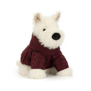 Jellycat: Jellycat Munro Scottie Dog 'Winter Jumper'