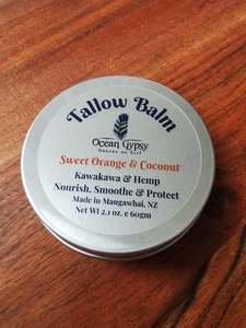 Sweet Orange & Coconut Infused Tallow Balm – Made with Organic Tallow