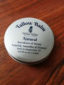 Ocean Gypsy Skin Body Care: Natural Unscented Tallow Balm – Made with Organic Tallow