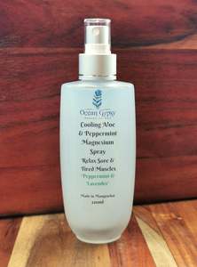 Ocean Gypsy Skin Body Care: Ocean Gypsy Magnesium Sprays in Aloe & Peppermint &Gypsy Rosa, Rose & Aloe.