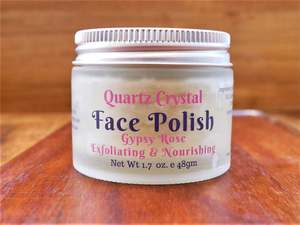 Ocean Gypsy Skin Body Care: Quartz Crystal Face Polish in Gypsy Rosa