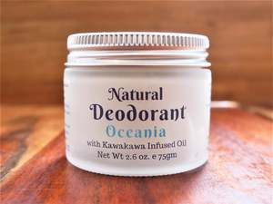 Ocean Gypsy Skin Body Care: Oceania Scented Natural Deodorant Arm Balm infused with Kawakawa Oil