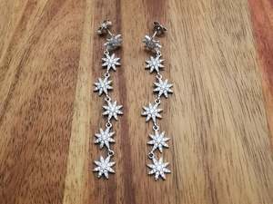 Shooting Star Silver Earrings