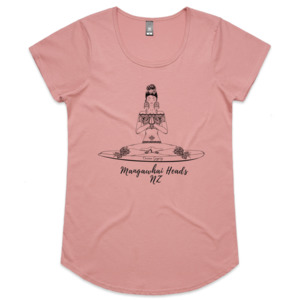 Boho Surfer Tee in Dusky Pink