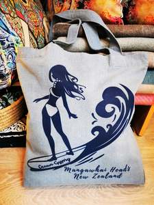 Ocean Gypsy Clothing: 'SALE' Girl in the Curl Beach Tote