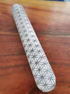 Spiritual All: Flower of Life Selenite Wand