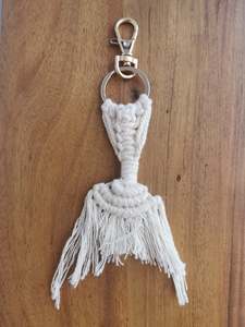 Macrame Mermaid Tail Keyring