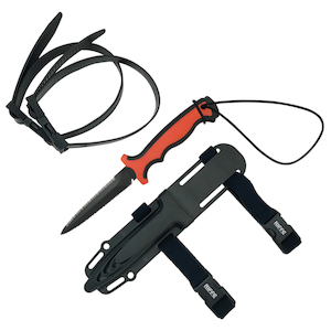 Knives, Measures & Tools: Riffe Spearfisher Knife - Wrangler Dual Serration