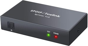 AV Devices & Cables: Toslink Digital Optical Audio 1x4 Splitter