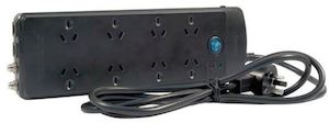Av Devices Cables: JACKSON 8-Way Protected Power Board With Telephone And TV Line