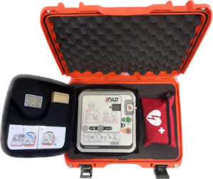 Defibrillators: Waterproof Case & IPAD SPR Defibrillator Package
