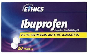 Pain Relief Antiseptics: Ibuprofen 200mg Tablets 20's