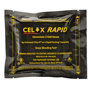 Bleeding Trauma: Celox Blood Clotting Gauze - Rapid