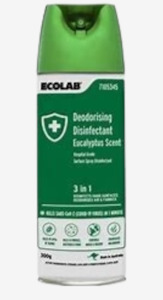 Health Hygiene: Ecolab Deodorising Disinfectant, Eucalyptus Scent 300ml