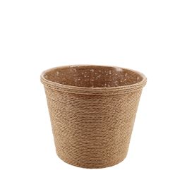 Products: Seagrass Look Pot Cover 18TWx12.8BWx15Hcm - Natural Oceans Floral